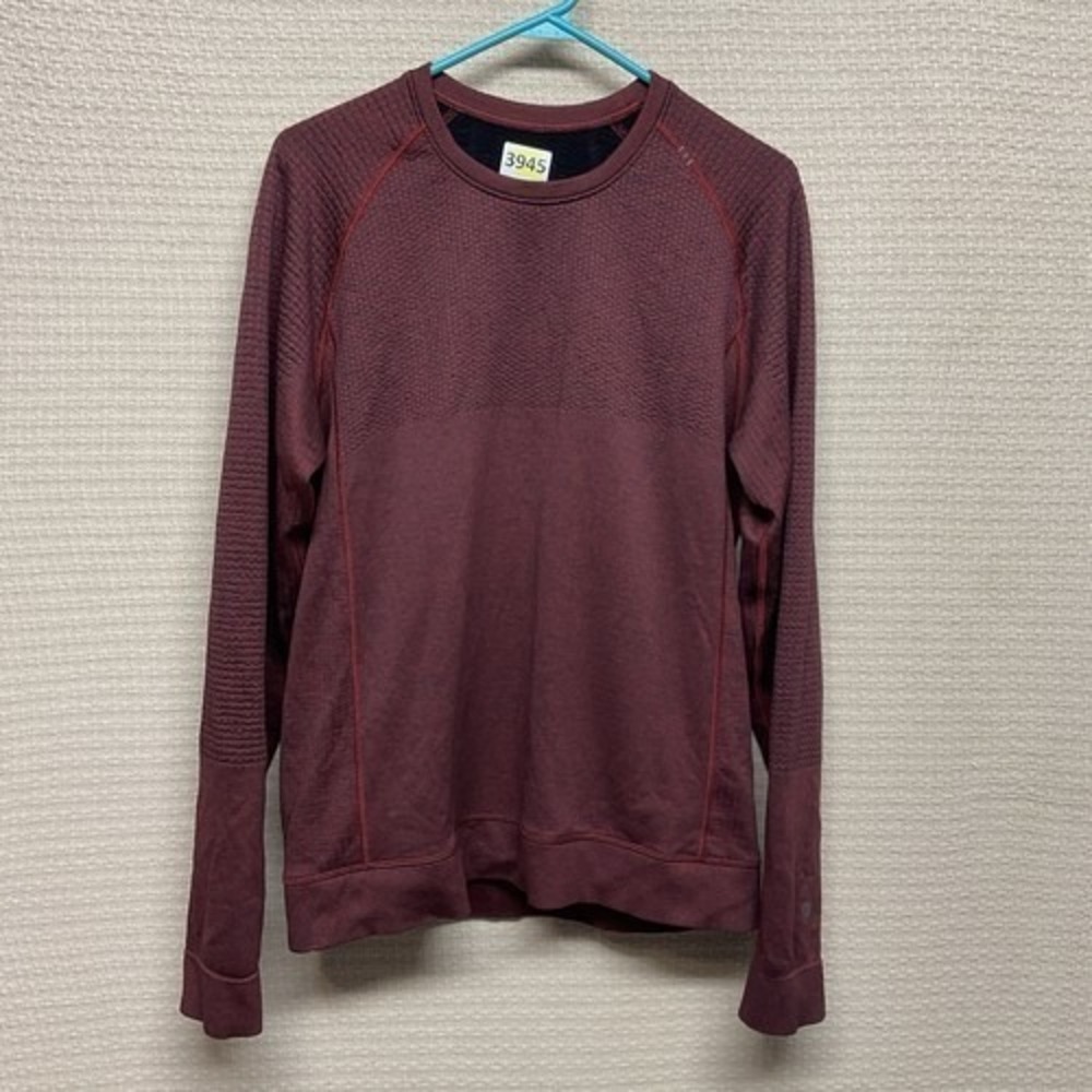Lululemon Engineered Warmth CrewNeck Long Sleeve T-Shirt Top Men Medium